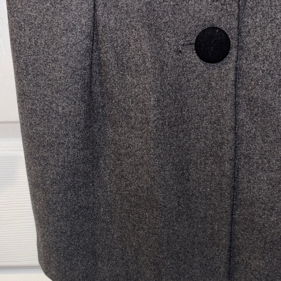 Anthropologie Lux black and  Gray wool jacket with sweater cuffs /Small - Picture 9 of 15